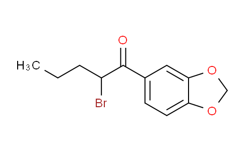 CAS No. 146721-06-4, 1-(Benzo[d][1,3]dioxol-5-yl)-2-bromopentan-1-one