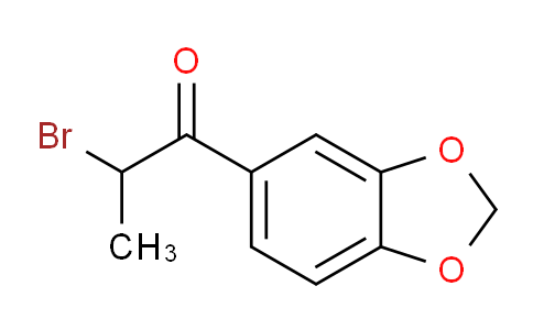 CAS No. 52190-28-0, 1-(Benzo[d][1,3]dioxol-5-yl)-2-bromopropan-1-one