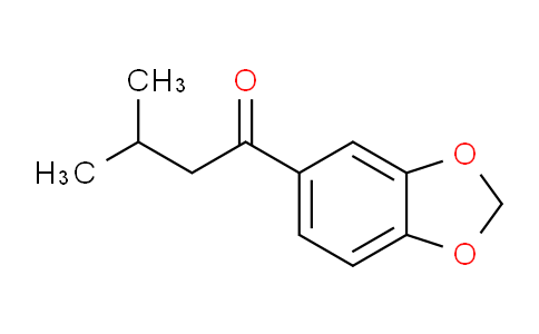 CAS No. 101558-04-7, 1-(Benzo[d][1,3]dioxol-5-yl)-3-methylbutan-1-one