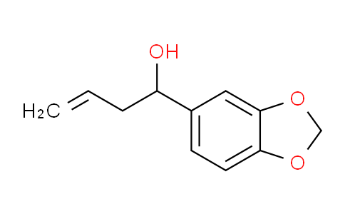 CAS No. 6052-61-5, 1-(Benzo[d][1,3]dioxol-5-yl)but-3-en-1-ol
