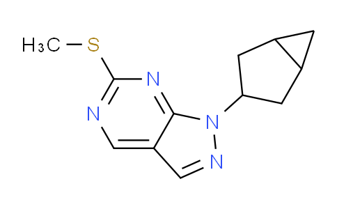 CAS No. 1365170-02-0, 1-(Bicyclo[3.1.0]hexan-3-yl)-6-(methylthio)-1H-pyrazolo[3,4-d]pyrimidine