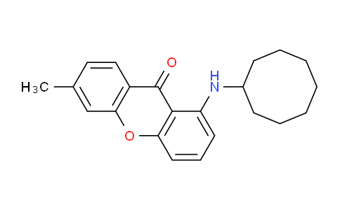 CAS No. 886360-53-8, 1-(Cyclooctylamino)-6-methyl-9H-xanthen-9-one