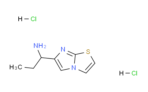 CAS No. 1255306-05-8, 1-(Imidazo[2,1-b]thiazol-6-yl)propan-1-amine dihydrochloride