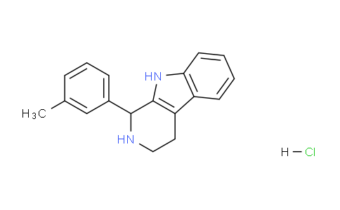 CAS No. 3489-13-2, 1-(m-Tolyl)-2,3,4,9-tetrahydro-1H-pyrido[3,4-b]indole hydrochloride