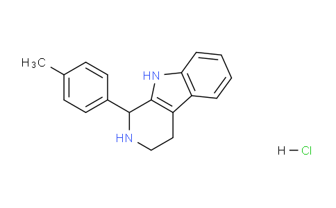 CAS No. 3380-70-9, 1-(p-Tolyl)-2,3,4,9-tetrahydro-1H-pyrido[3,4-b]indole hydrochloride