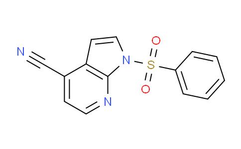 CAS No. 1227269-45-5, 1-(Phenylsulfonyl)-1H-pyrrolo[2,3-b]pyridine-4-carbonitrile