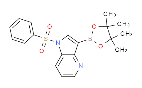 CAS No. 2304634-98-6, 1-(Phenylsulfonyl)-3-(4,4,5,5-tetramethyl-1,3,2-dioxaborolan-2-yl)-1H-pyrrolo[3,2-b]pyridine