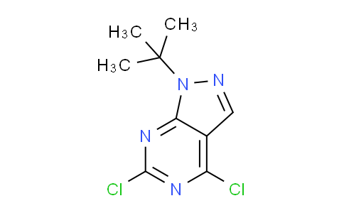 CAS No. 864292-49-9, 1-(tert-Butyl)-4,6-dichloro-1H-pyrazolo[3,4-d]pyrimidine