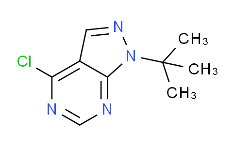CAS No. 1100365-45-4, 1-(tert-Butyl)-4-chloro-1H-pyrazolo[3,4-d]pyrimidine