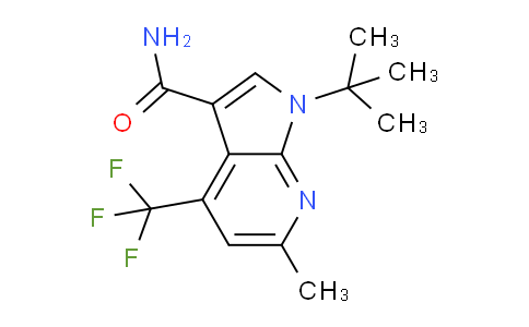 CAS No. 1186404-79-4, 1-(tert-Butyl)-6-methyl-4-(trifluoromethyl)-1H-pyrrolo[2,3-b]pyridine-3-carboxamide