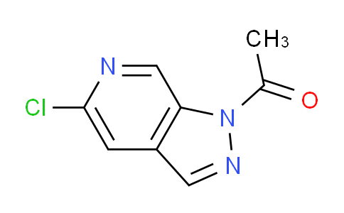 CAS No. 76006-04-7, 1-Acetyl-5-chloropyrazolo[3,4-c]pyridine