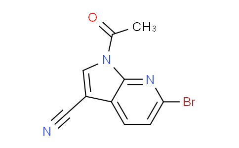 CAS No. 1352398-34-5, 1-Acetyl-6-bromo-1H-pyrrolo[2,3-b]pyridine-3-carbonitrile