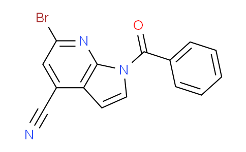 CAS No. 1167056-85-0, 1-Benzoyl-6-bromo-1H-pyrrolo[2,3-b]pyridine-4-carbonitrile
