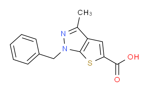 CAS No. 565171-09-7, 1-Benzyl-3-methyl-1H-thieno[2,3-c]pyrazole-5-carboxylic acid