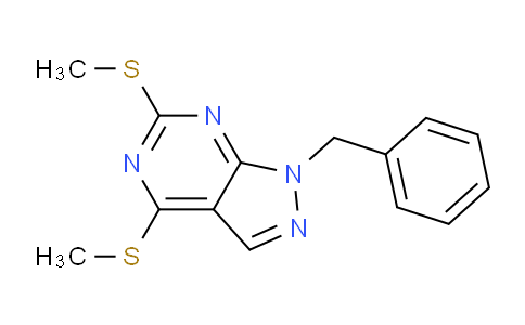 CAS No. 126867-57-0, 1-Benzyl-4,6-bis(methylthio)-1H-pyrazolo[3,4-d]pyrimidine