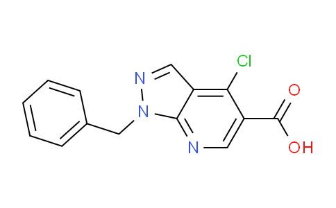 CAS No. 1363404-69-6, 1-Benzyl-4-chloro-1H-pyrazolo[3,4-b]pyridine-5-carboxylic acid