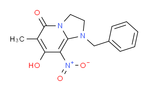 CAS No. 1303510-04-4, 1-Benzyl-7-hydroxy-6-methyl-8-nitro-2,3-dihydroimidazo[1,2-a]pyridin-5(1H)-one