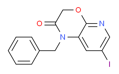CAS No. 1203499-40-4, 1-Benzyl-7-iodo-1H-pyrido[2,3-b][1,4]oxazin-2(3H)-one