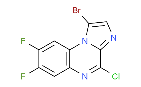 CAS No. 1254196-54-7, 1-Bromo-4-chloro-7,8-difluoroimidazo[1,2-a]quinoxaline