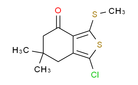 CAS No. 175202-90-1, 1-Chloro-6,6-dimethyl-3-(methylthio)-6,7-dihydrobenzo[c]thiophen-4(5H)-one
