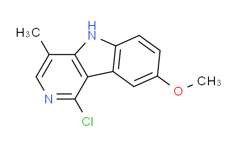 CAS No. 111380-52-0, 1-Chloro-8-methoxy-4-methyl-5H-pyrido[4,3-b]indole