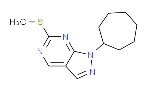 CAS No. 1044145-56-3, 1-Cycloheptyl-6-(methylthio)-1H-pyrazolo[3,4-d]pyrimidine