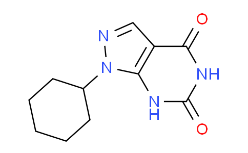 CAS No. 21254-08-0, 1-Cyclohexyl-1H-pyrazolo[3,4-d]pyrimidine-4,6(5H,7H)-dione