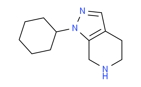 CAS No. 1707372-24-4, 1-Cyclohexyl-4,5,6,7-tetrahydro-1H-pyrazolo[3,4-c]pyridine