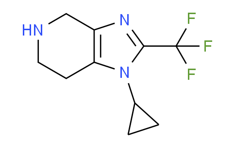 CAS No. 1341620-41-4, 1-Cyclopropyl-2-(trifluoromethyl)-4,5,6,7-tetrahydro-1H-imidazo[4,5-c]pyridine