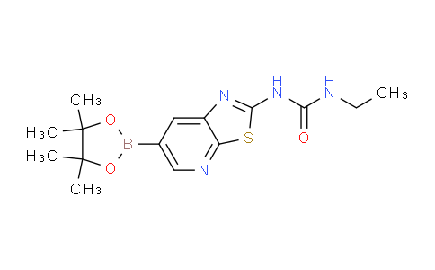 CAS No. 1160791-16-1, 1-Ethyl-3-(6-(4,4,5,5-tetramethyl-1,3,2-dioxaborolan-2-yl)thiazolo[5,4-b]pyridin-2-yl)urea