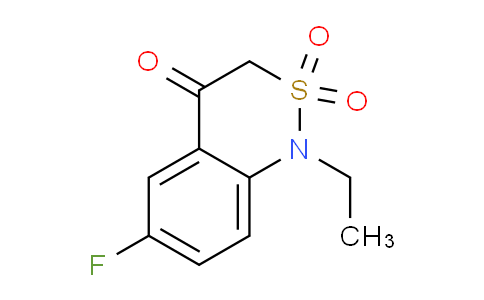 CAS No. 1710845-53-6, 1-Ethyl-6-fluoro-1H-benzo[c][1,2]thiazin-4(3H)-one 2,2-dioxide