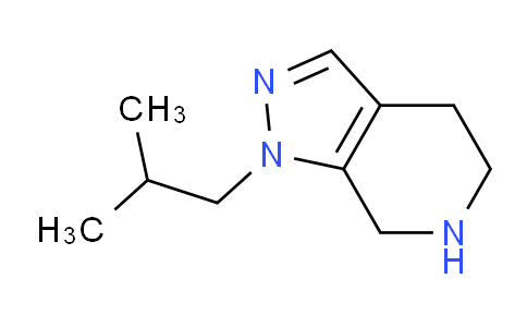 CAS No. 1710205-06-3, 1-Isobutyl-4,5,6,7-tetrahydro-1H-pyrazolo[3,4-c]pyridine