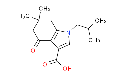CAS No. 121626-34-4, 1-Isobutyl-6,6-dimethyl-4-oxo-4,5,6,7-tetrahydro-1H-indole-3-carboxylic acid
