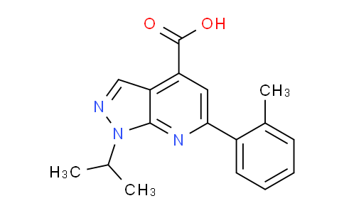 CAS No. 924243-72-1, 1-Isopropyl-6-(o-tolyl)-1H-pyrazolo[3,4-b]pyridine-4-carboxylic acid