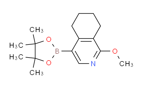 CAS No. 872175-75-2, 1-Methoxy-4-(4,4,5,5-tetramethyl-1,3,2-dioxaborolan-2-yl)-5,6,7,8-tetrahydroisoquinoline