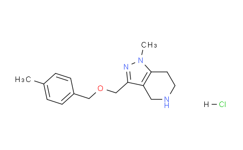 CAS No. 1332529-18-6, 1-Methyl-3-(((4-methylbenzyl)oxy)methyl)-4,5,6,7-tetrahydro-1H-pyrazolo[4,3-c]pyridine hydrochloride