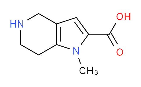 CAS No. 1511087-15-2, 1-Methyl-4,5,6,7-tetrahydro-1H-pyrrolo[3,2-c]pyridine-2-carboxylic acid