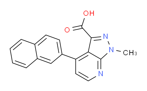 CAS No. 1354704-93-0, 1-Methyl-4-(naphthalen-2-yl)-1H-pyrazolo[3,4-b]pyridine-3-carboxylic acid
