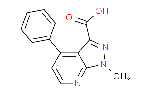 CAS No. 1354706-24-3, 1-Methyl-4-phenyl-1H-pyrazolo[3,4-b]pyridine-3-carboxylic acid