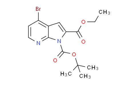 CAS No. 1269449-33-3, 1-tert-Butyl 2-ethyl 4-bromo-1H-pyrrolo[2,3-b]pyridine-1,2-dicarboxylate