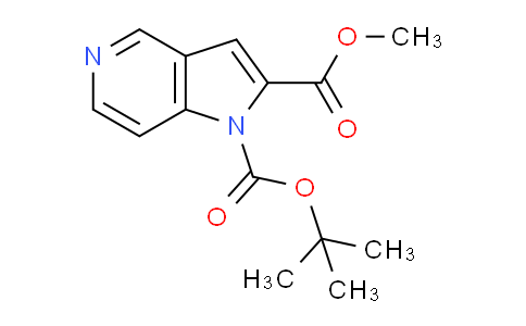 CAS No. 1330755-10-6, 1-tert-Butyl 2-methyl 1H-pyrrolo[3,2-c]pyridine-1,2-dicarboxylate
