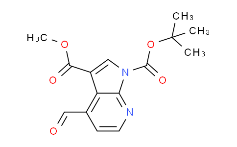 CAS No. 1228666-48-5, 1-tert-Butyl 3-methyl 4-formyl-1H-pyrrolo[2,3-b]pyridine-1,3-dicarboxylate