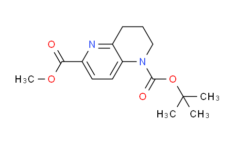 CAS No. 1251014-54-6, 1-tert-Butyl 6-methyl 3,4-dihydro-1,5-naphthyridine-1,6(2H)-dicarboxylate