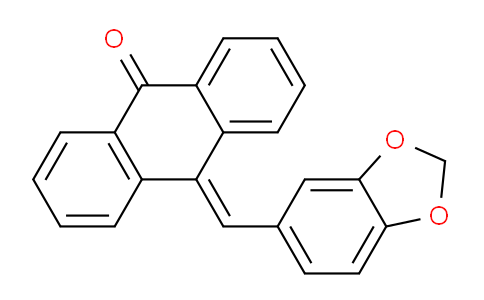 CAS No. 52236-56-3, 10-(Benzo[d][1,3]dioxol-5-ylmethylene)anthracen-9(10H)-one