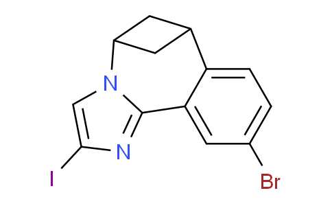 CAS No. 1451085-24-7, 10-Bromo-2-iodo-6,7-dihydro-5H-5,7-methanobenzo[c]imidazo[1,2-a]azepine