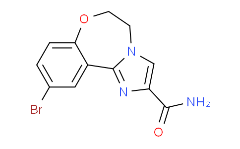 CAS No. 1401304-15-1, 10-Bromo-5,6-dihydrobenzo[f]imidazo[1,2-d][1,4]oxazepine-2-carboxamide