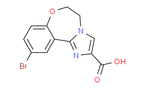 CAS No. 1451084-95-9, 10-Bromo-5,6-dihydrobenzo[f]imidazo[1,2-d][1,4]oxazepine-2-carboxylic acid