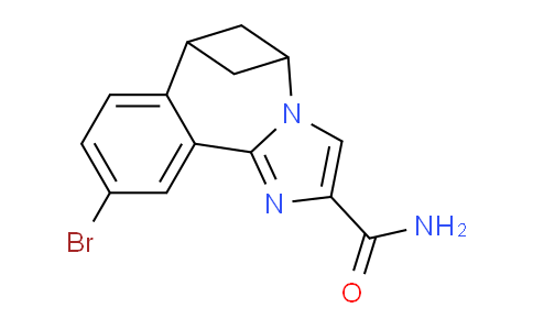 CAS No. 1451085-30-5, 10-Bromo-6,7-dihydro-5H-5,7-methanobenzo[c]imidazo[1,2-a]azepine-2-carboxamide