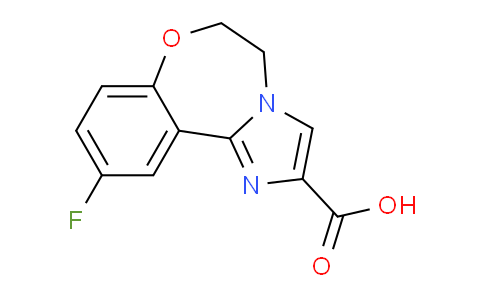 CAS No. 1956385-14-0, 10-Fluoro-5,6-dihydrobenzo[f]imidazo[1,2-d][1,4]oxazepine-2-carboxylic acid