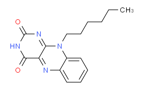 CAS No. 125219-55-8, 10-Hexylbenzo[g]pteridine-2,4(3H,10H)-dione